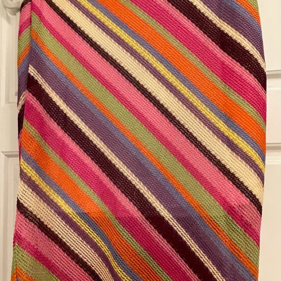 Cloud Nine Niah Halter top and Maxi skirt, Crochet Knit, multi color Large, NWOT - Picture 4 of 8